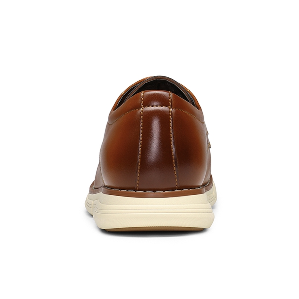 [CrossFlex NeatPolish] Men's Wide Width Non-Slip Dress Sneakers - BROWN - 4